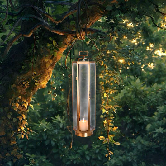 Hexagonal Copper Lantern