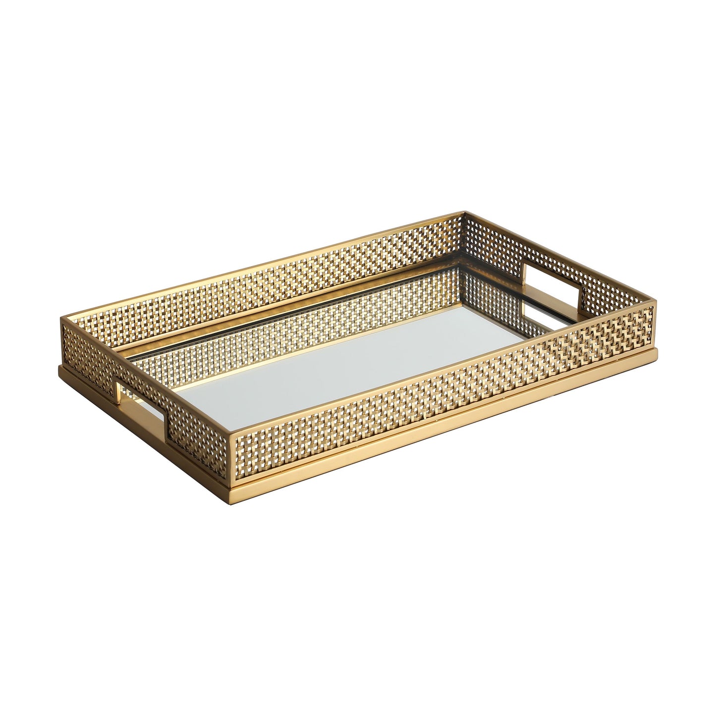 Luxury Glass and Metal Tray