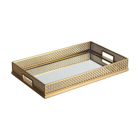 Luxury Glass and Metal Tray