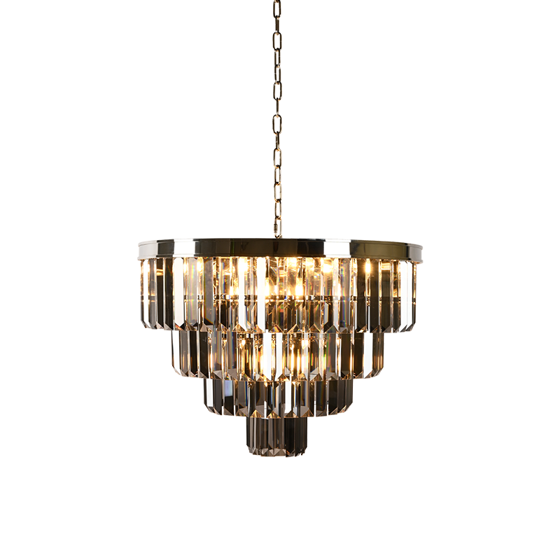 Elegant Crystal Glass Prism Chandelier