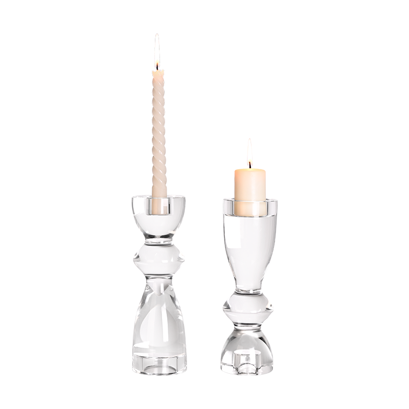 Exquisite Crystal Glass Candlestick