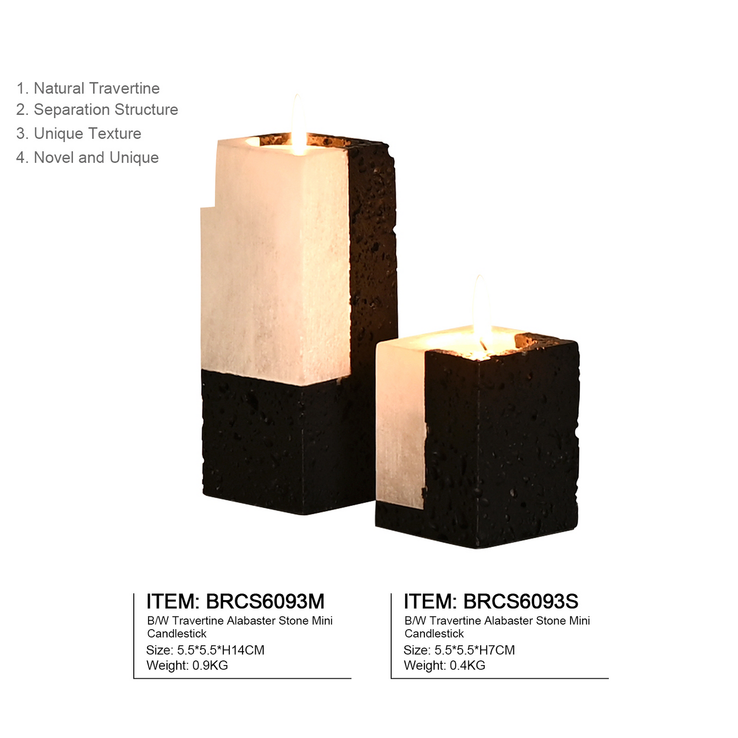 Modern Mini Candlesticks Set