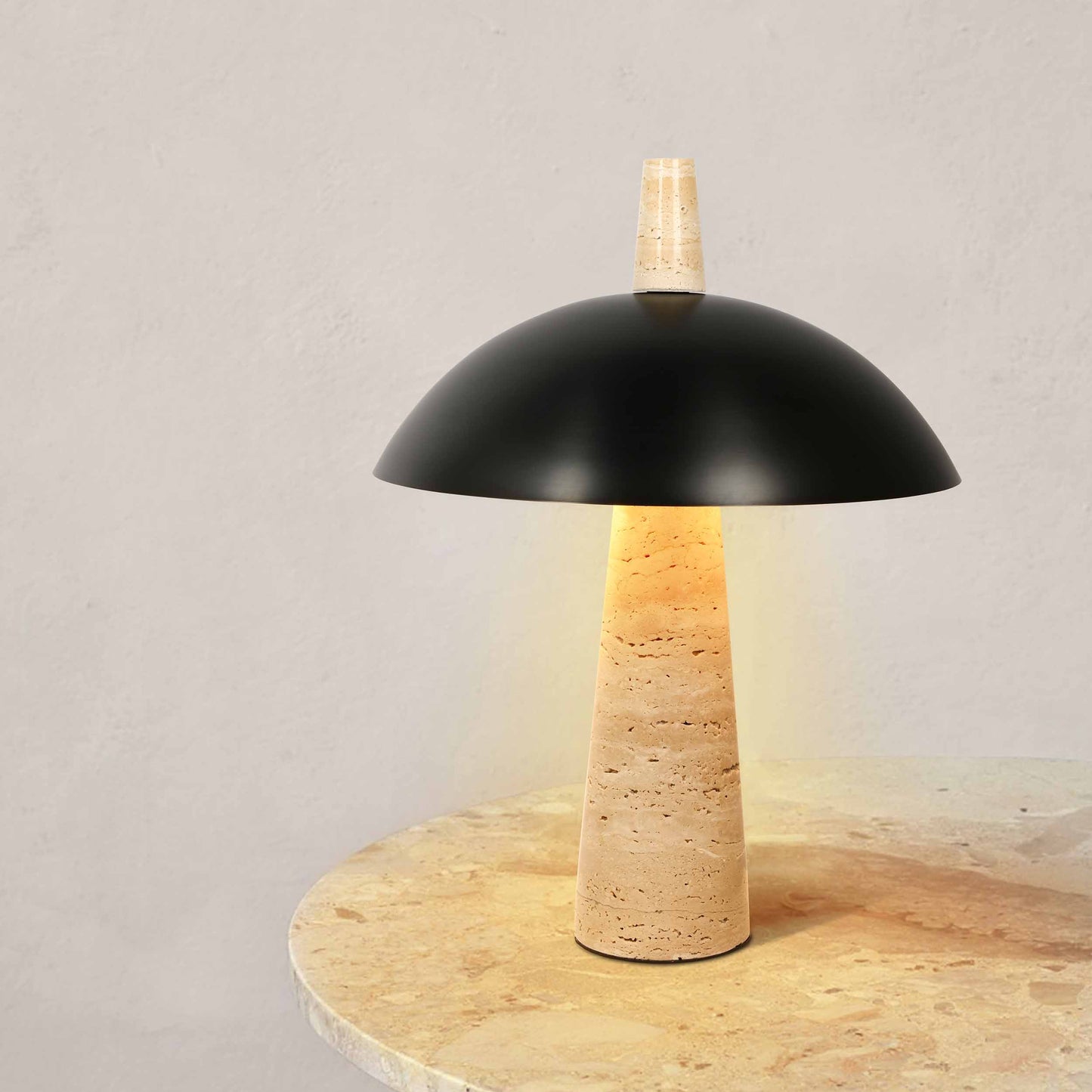 Dimming Function Travertine Table Lamp