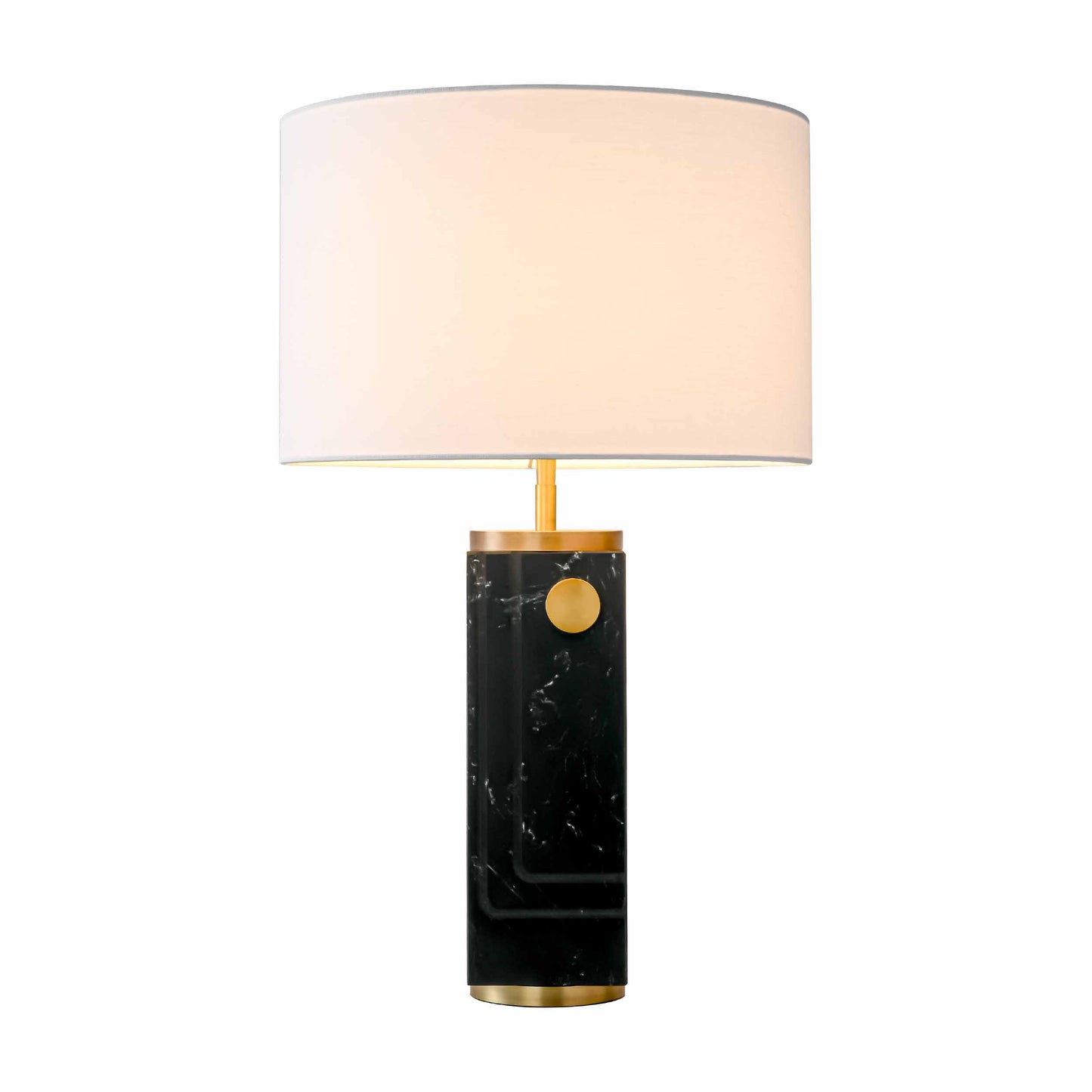 Elegant Black Marble Table Lamp