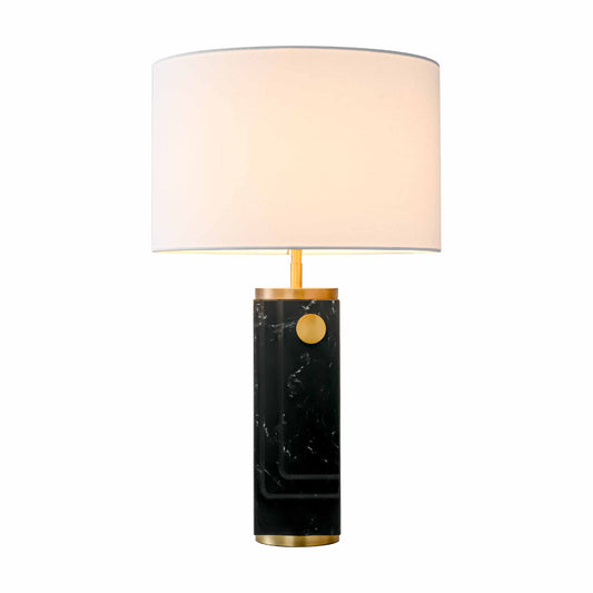 Elegant Black Marble Table Lamp