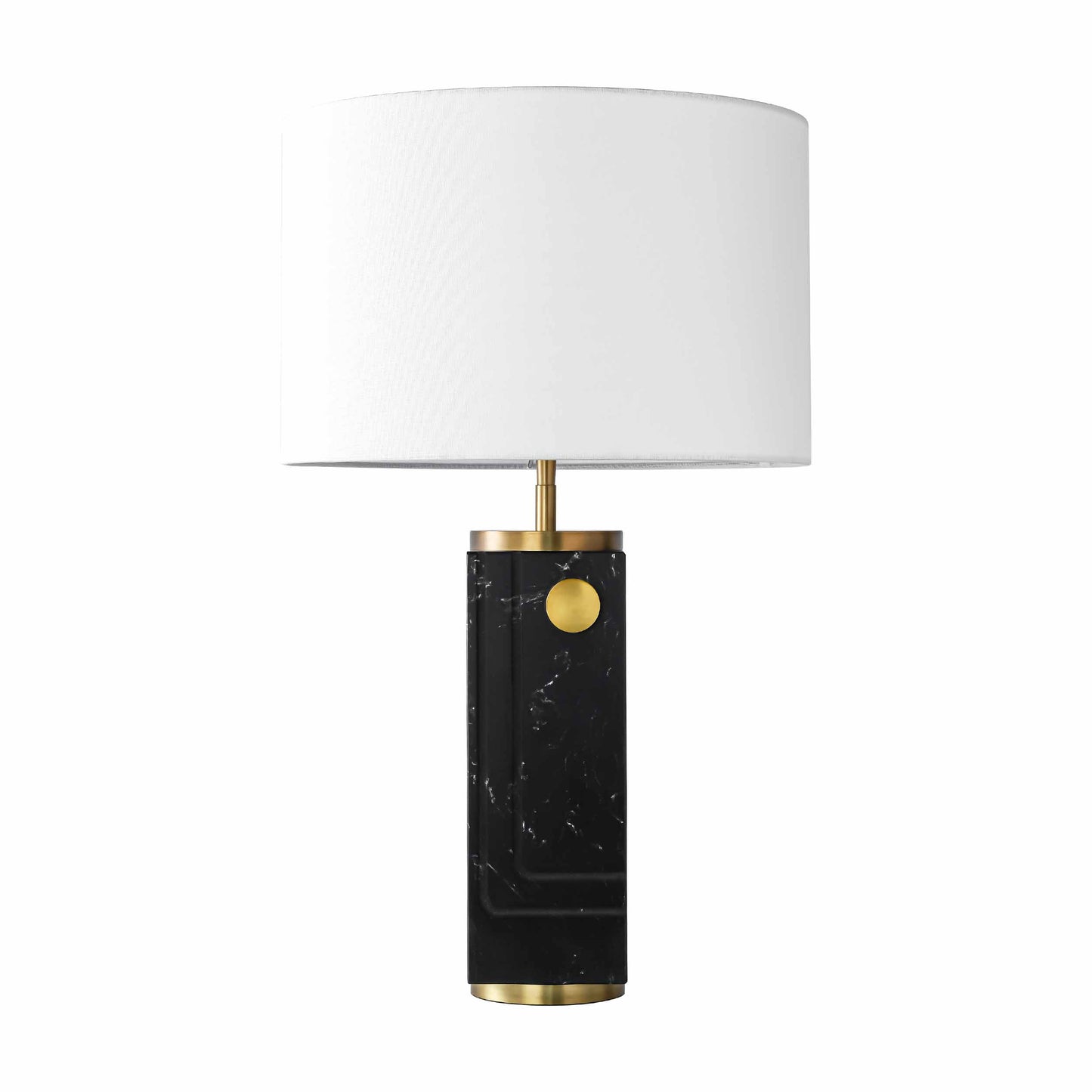 Elegant Black Marble Table Lamp