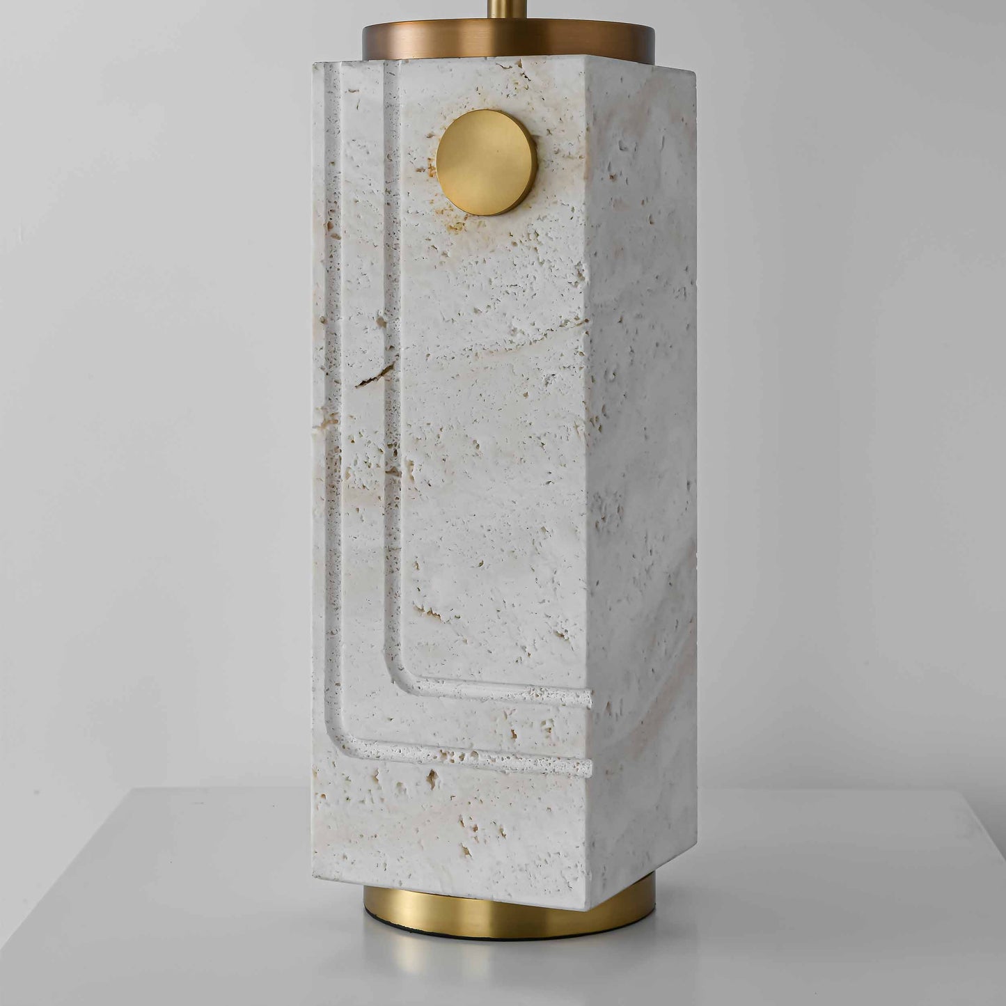 Luxurious Travertine Stone Lamp