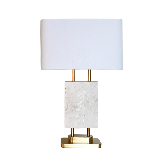 Modern White Marble Table Lamp