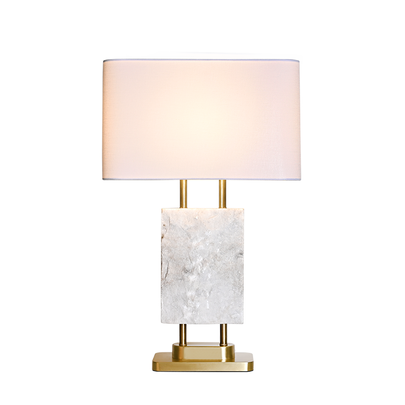 Modern White Marble Table Lamp