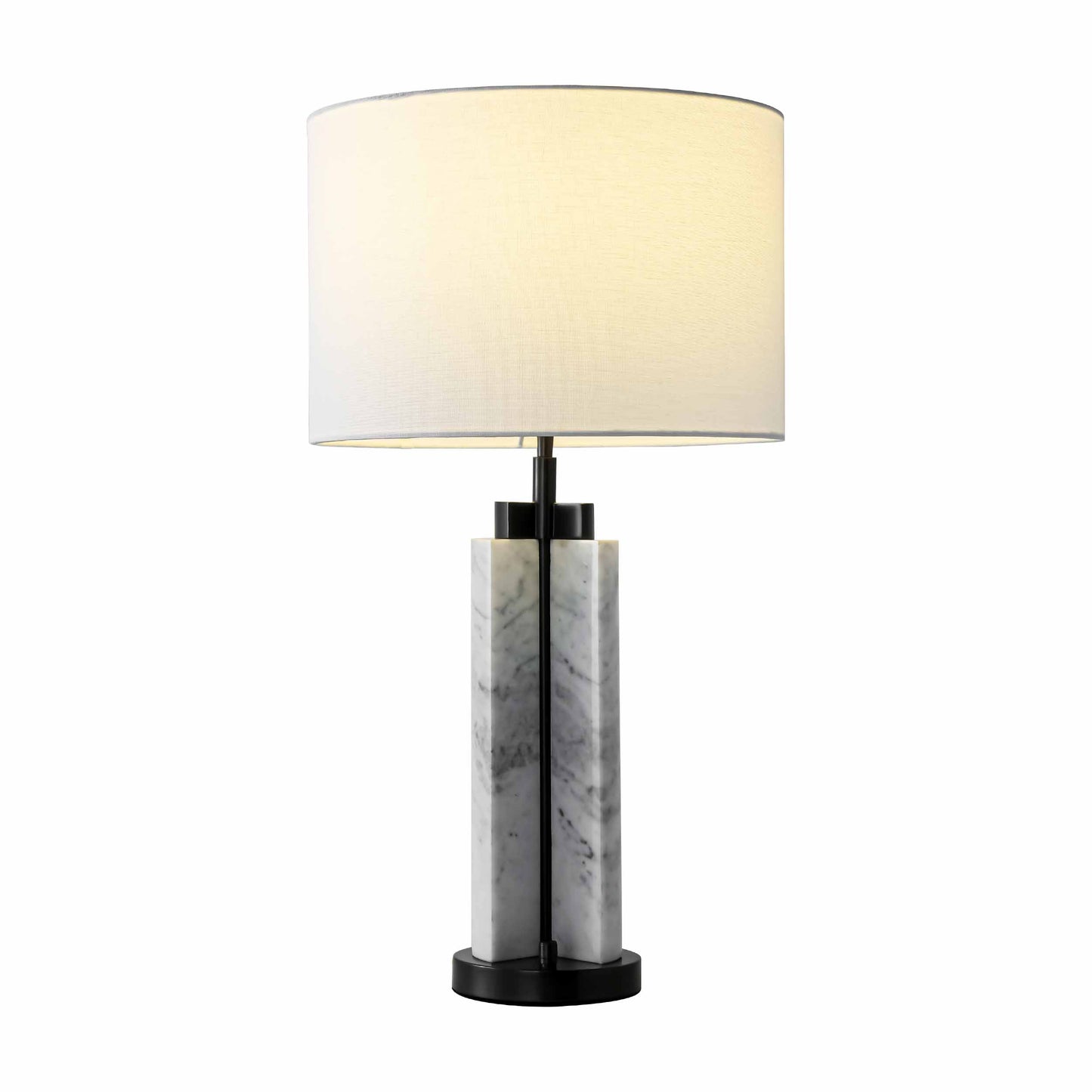 Modern Dimmable White Marble Table Lamp