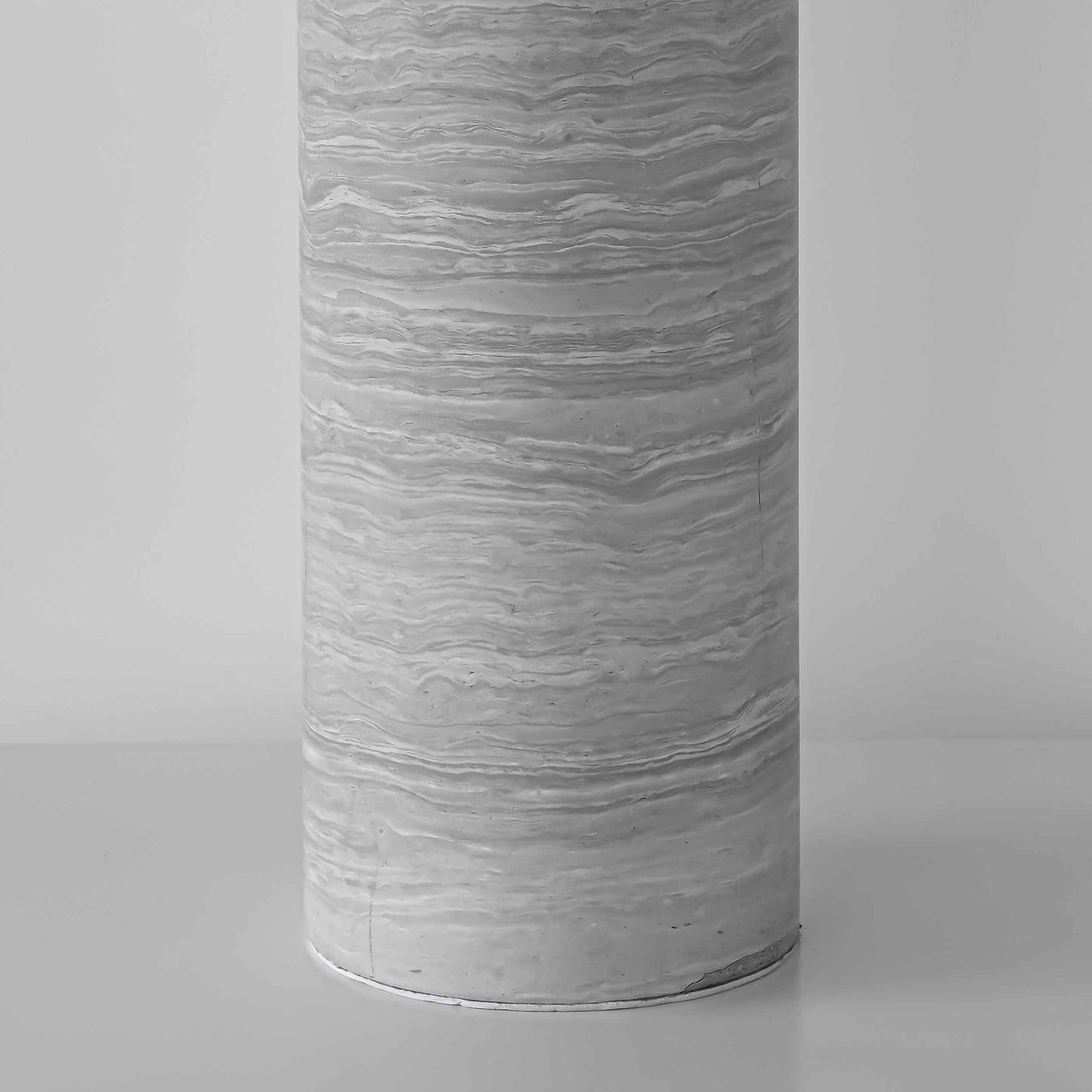 Modern grey wood texture marble table lamp