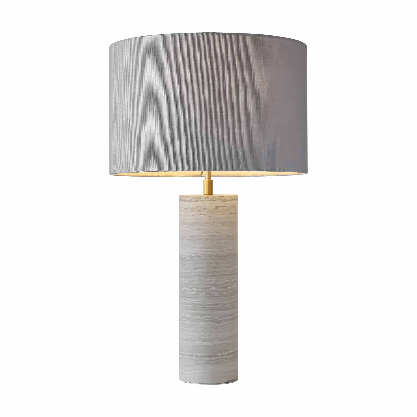 Modern grey wood texture marble table lamp