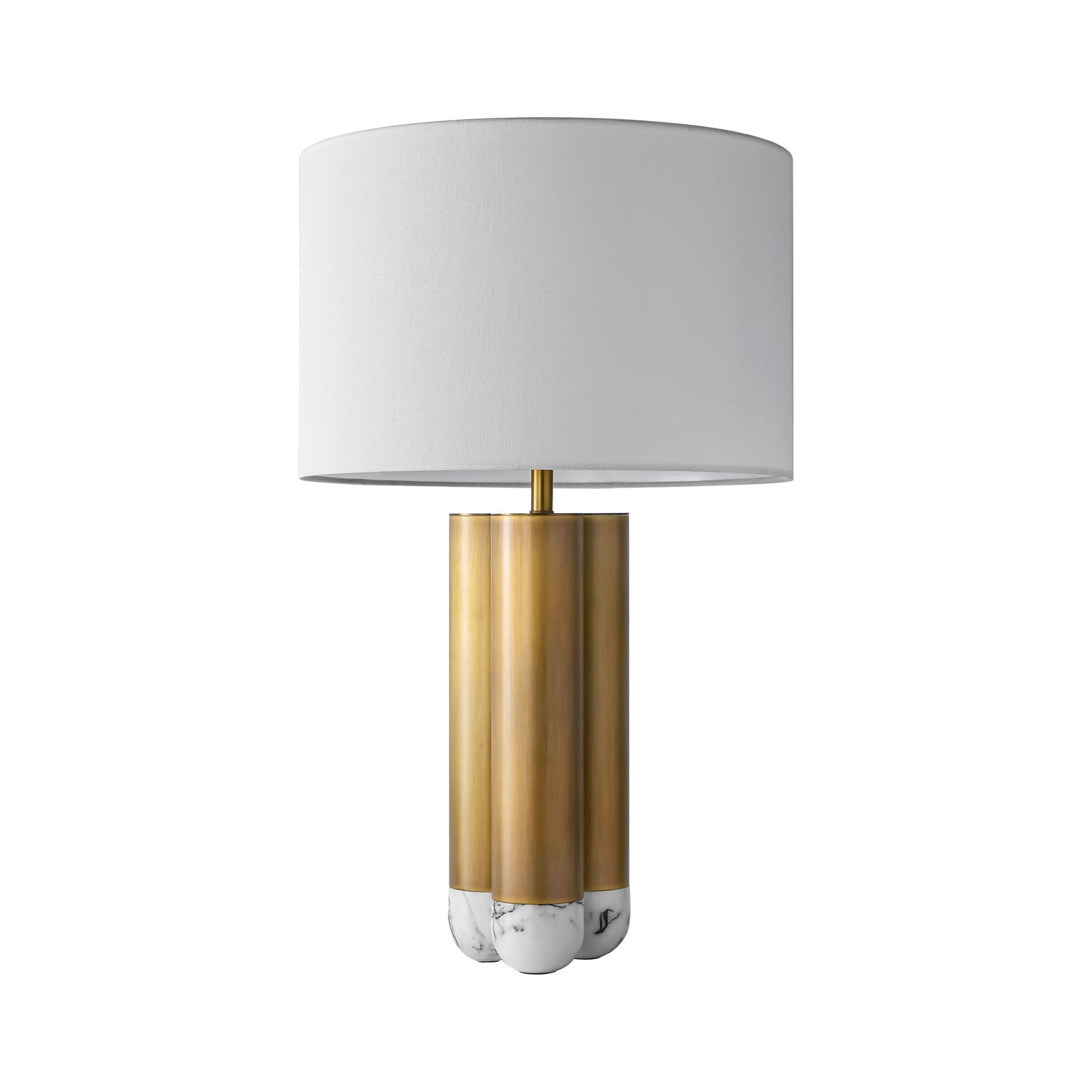 Moderne Luxus-Tischlampe aus Stahl und Marmor