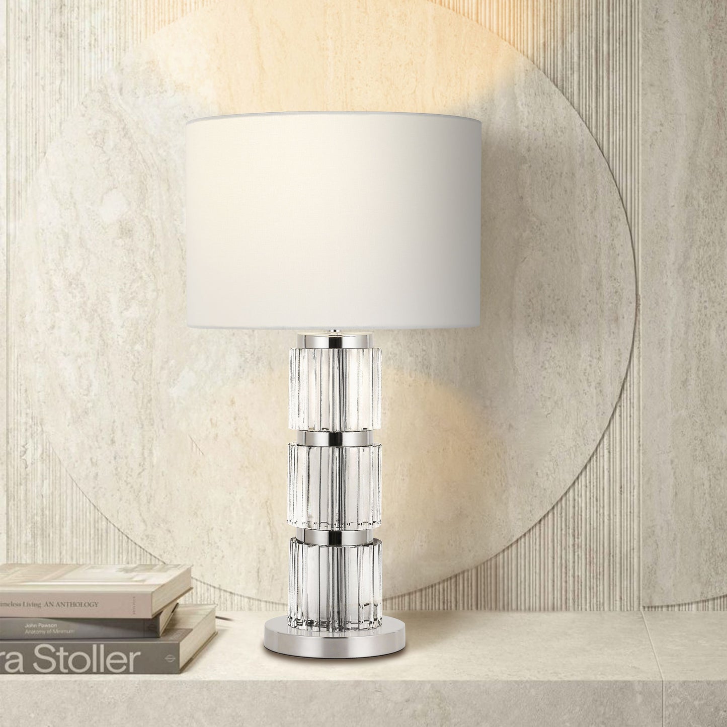 Modern Industrial Crystal Glass Table Lamp