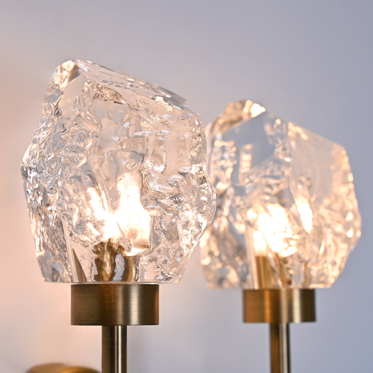 Modern Light Luxury Crystal Wall Lamp | Elegant Steel Design