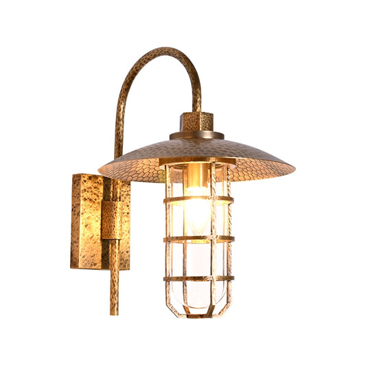 Antique Brass Outdoor Wall Light