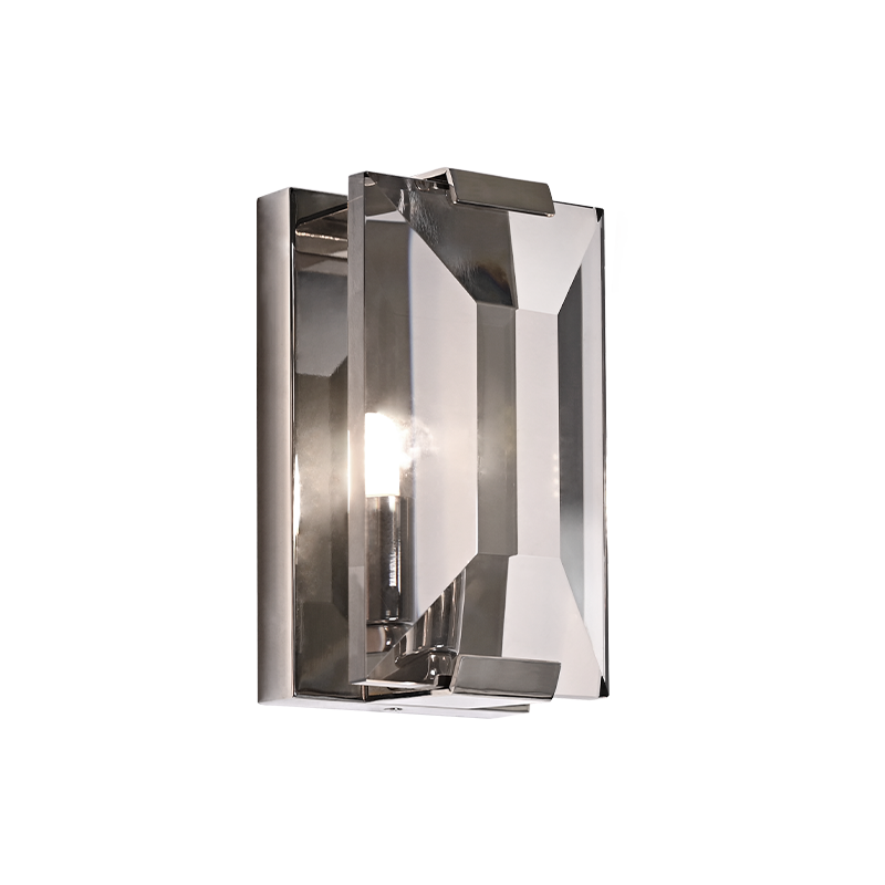 Elegant Smoky Crystal Glass Wall Lights | Classic Minimalist Design