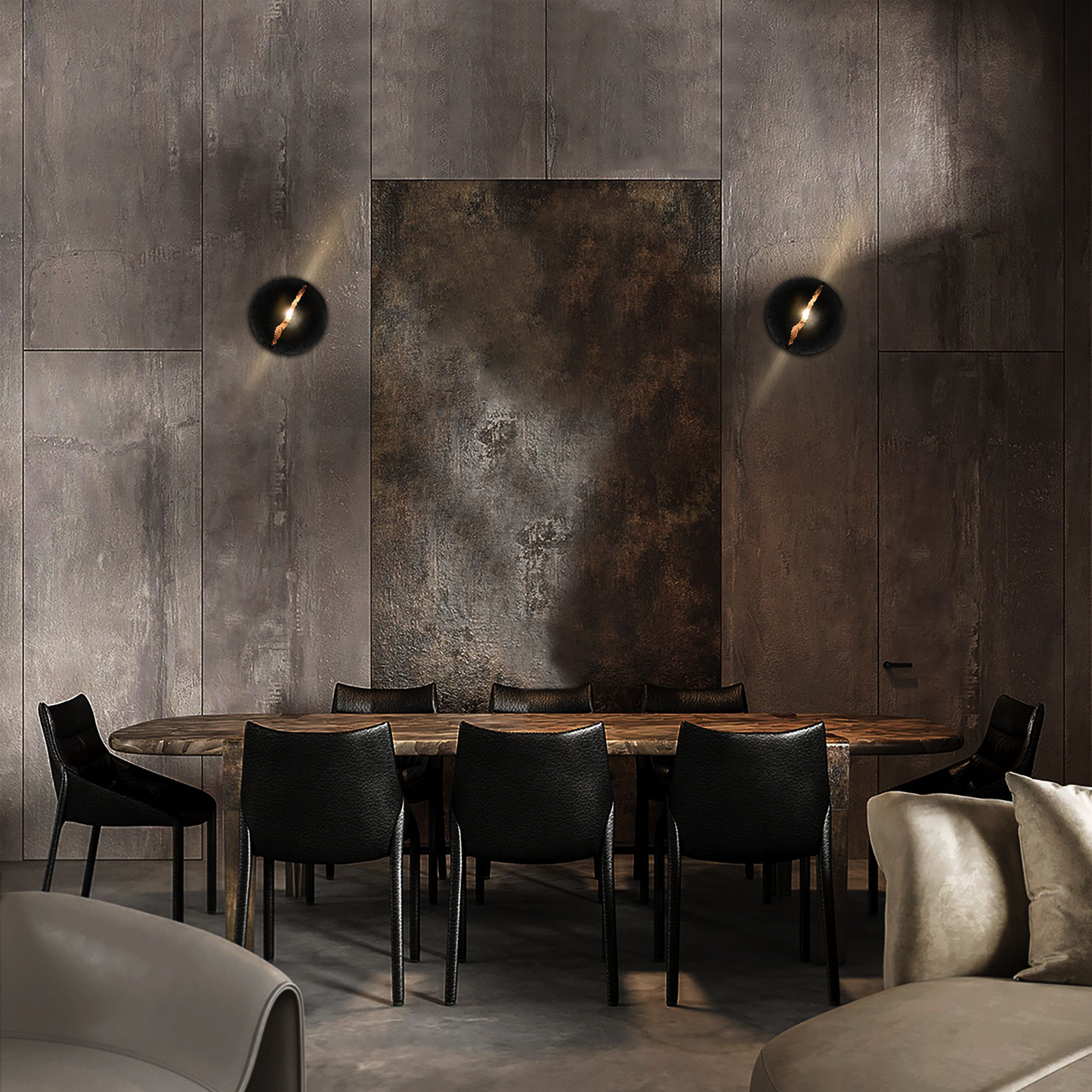 Modern Travertine Wall Lamp